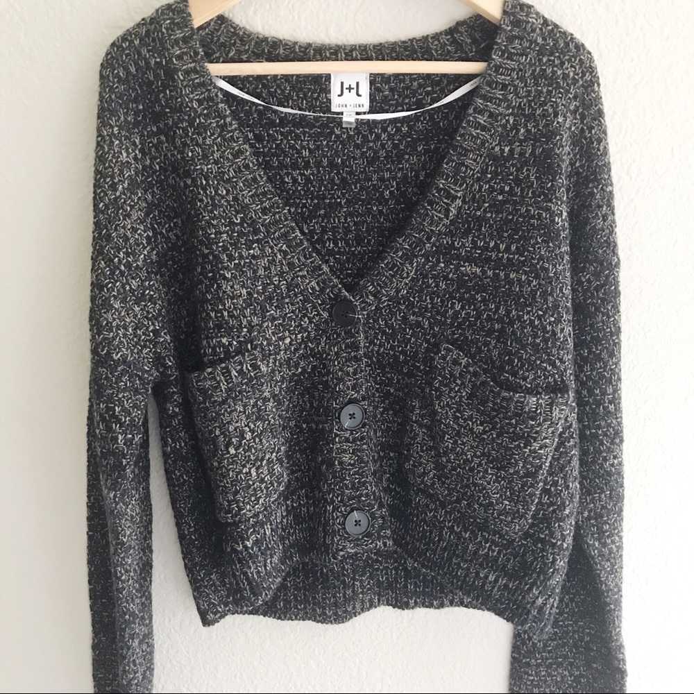 John+ Jenn chunky button cardigan